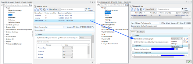 Systèmes d’unités personnalisés